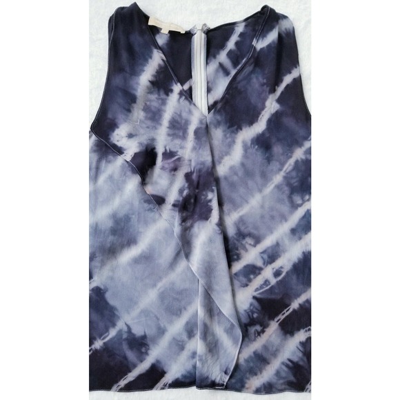 MICHAEL KORS "RUNWAY COLLECTION" ITALY FLUTTER PANEL SILK BLOUSE TANK TOP $495 4 - Picture 3 of 9